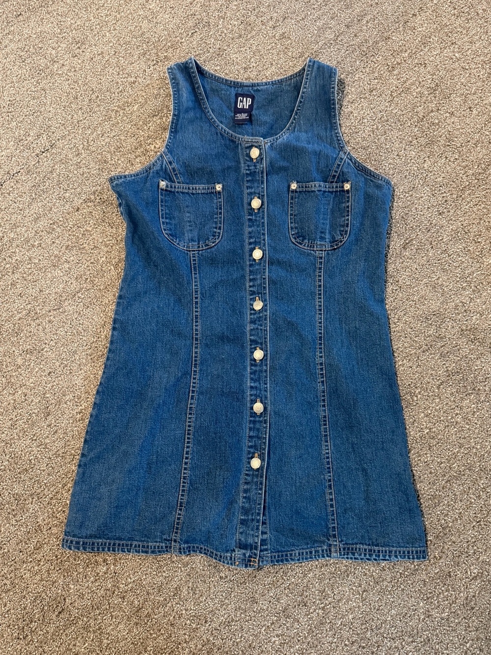 Vintage Gap Denim Dress 100% Cotton Sz 8